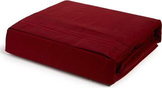 Linum Home Textiles 1800 Thread Count 4-Piece King Sheet Set in Burgundy at Nordstrom Rack