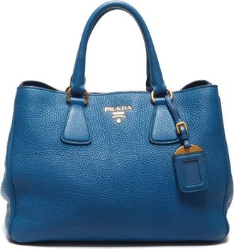 Prada Borsa a mano con logo anni 2000 - Blu