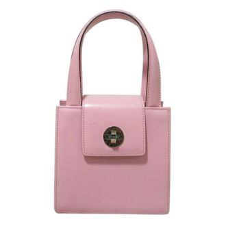 Bulgari Pre-owned Leren 2way Schoudertas - Dames - Pre-owned - Roze - Maat: ONE Size Leer
