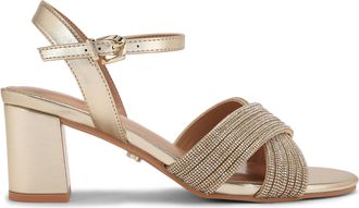 Carvela Womens Divine Block Wf Sandals - Gold - Size UK 5
