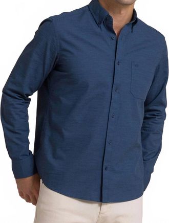 Southern Tide Mens Isle Sport Shirt In Indigo