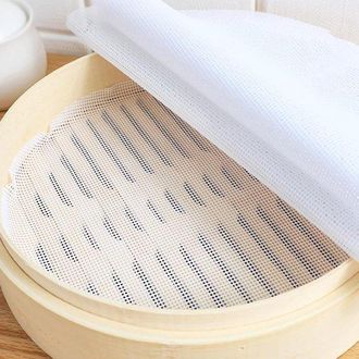 OEM Tapetes Redondos De Silicona Para Cocinar Al Vapor De 25 Cm - 12 Unidades, Ideales Para Cocinar Al Vapor, Hornear Y Cocinar Con Vapor