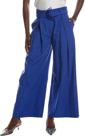 Farm Rio Farm Rio Tailored Bright Blue Colored Pants