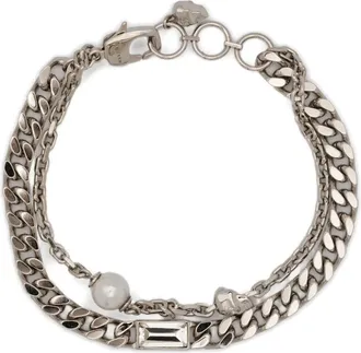 Alexander McQueen Schakelarmband - Grijs