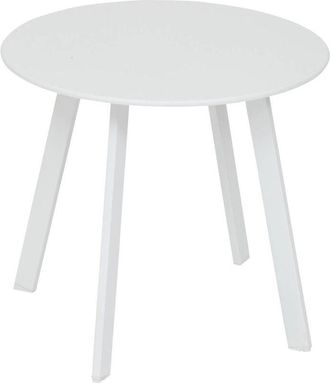 Hesperide Hesperide - Tavolino da giardino rotondo saona in acciaio bianco d50cm - Hespéride