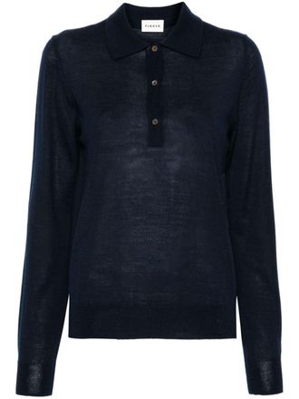 P.A.R.O.S.H. knitted polo sweater - Blue