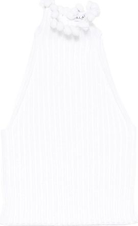 Alaia Pom-pom Halterneck Top