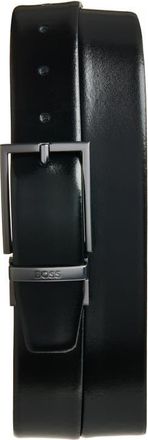 BOSS Otano Reversible Leather Belt in Black at Nordstrom, Size 36