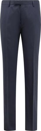 Lardini Broeken, Heren, Blauw, L, Wol, Kostuumbroeken