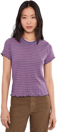 Toad&Co Foothill Pointelle Short Sleeve Baby T-Shirts Womens Clothing Plum Pattern : SM, Cotton/Polyester