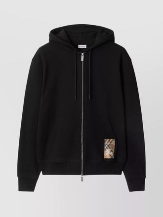 Burberry cotton zip up hoodie
