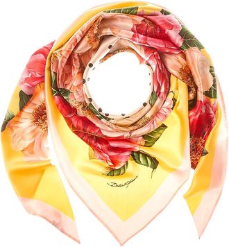 Dolce & Gabbana Foulard Print Silk Scarf