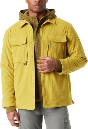 G.H. Bass & Co. Bass Outdoor Shacket Mens Antique Mo Corduroy Snap Front Relaxed Fit FTS187
