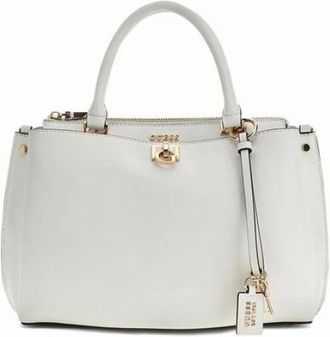 Guess Tassen, Dames, Wit, ONE Size, Bianca Girlfriend Satchel