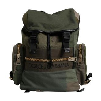 Dolce & Gabbana Heren, Tassen, Groen, Maat: ONE Size Katoen