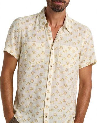 Toad & Co Salton Short Sleeve Shirt In Salt Print