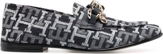 Tommy Hilfiger Denim loafers met kettingdetails en monogram