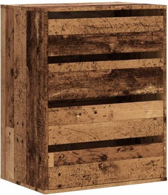 vidaXL Cajonera de esquina madera de ingeniería envejecido 60x41x76 cm Vidaxl