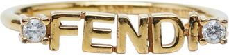 Fendi Gold Band Ring (Pre-Owned)