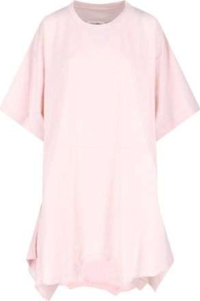 Maison Margiela Dress In Pink Cotton, Light Shade