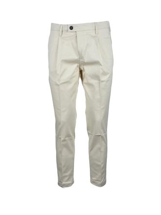 Bro-Ship Cotton Stretch Trousers With Classic Design And Flexible Fit