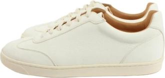 Brunello Cucinelli Schoenen, Heren, Wit, 43 EU, Leer, Witte Sneakers