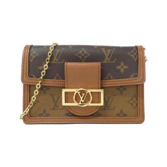 Louis Vuitton Brown Coated Canvas Chain/Shoulder Wallet (Pre-Owned)