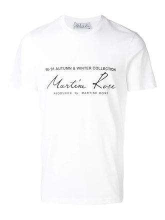 Martine Rose printed logo T-shirt - White