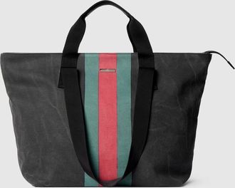 Gucci Positano Medium Tote Bag, Black, Fabric
