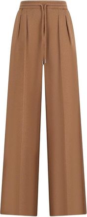 Max Mara Pantalones anchos Mxsfunale - Trousers - Mujer - Marr&oacute;n - W26