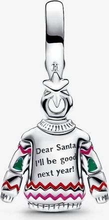 Pandora Christmas Sweater Dangle Charm In Silver