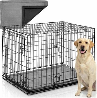 OEM Jaula Met&aacute;lica Para Perros + Cama 107 X 71 X 77 Cm Ph-202