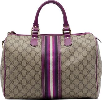 Gucci Pre-owned Gucci Medium GG Supreme Joy Web Boston Bag Ladies 0NCVPKLQMEMPY3MQ