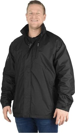 KAM Big Mens Black March Lightweight Waterproof Jacket Oversized Taped Seams for Sizes 2XL 3XL 4XL 5XL 6XL 7XL 8XL, Size : 3XL