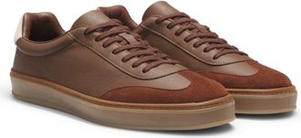 BOSS BY BECKHAM sneakers in leather and suede