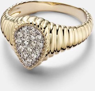Yvonne Léon Yvonne Léon Anello in oro 9kt con diamanti