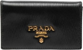 Prada Pre-owned Portemonnee - Dames - Vintage Accessoires - Zwart - ONE Size - Leer - Vintage