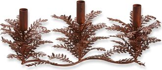 Tag Greenery Taper Candle Holders - Rustic Iron Fall Decor in Brown at Nordstrom