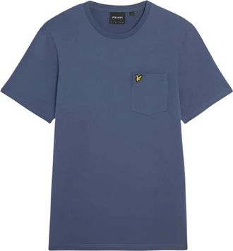 Lyle & Scott Small Logo Pocket Tee - Heren - T-shirts - Blauw - S - Katoen - Tops