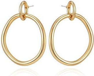 Vince Camuto Hoop Drop Earrings in Gold at Nordstrom Rack