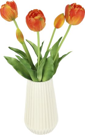 I.GE.A. Kunstblume »Real-Touch-Tulpen« Vase aus Keramik