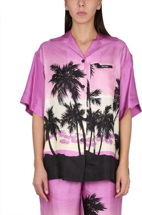 Palm Angels Sunset Print Shirt-Donna