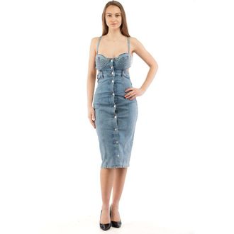 Moschino Meerkleurige Katoenen Casual Jurk