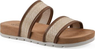 White Mountain Tropical Slide Sandal in Brown Smooth at Nordstrom Rack, Size 6