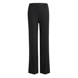 Khaite Dames, Broeken, Zwart, Maat: XS Wol