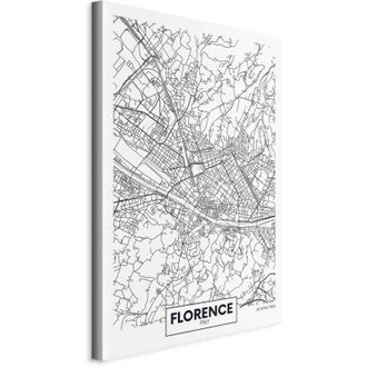Artgeist Imagen - Mapa De Florencia (1 Parte) Vertical