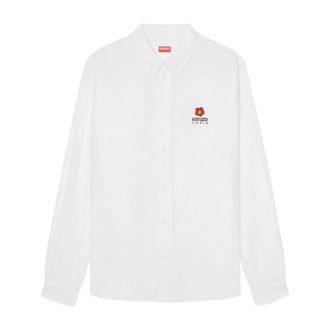 Kenzo Casual Boke Flower Wit Shirt - Heren - Casual Overhemden - Wit - L - Overhemden