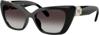 Swarovski 0Sk 6047 - unisex - Zonnebrillen - Zwart - 54 MM - Accessoires