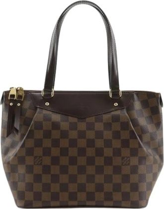 Louis Vuitton Pre-owned Damier Tote Bag - Dames - Vintage Shopper - Bruin - ONE Size - Vintage