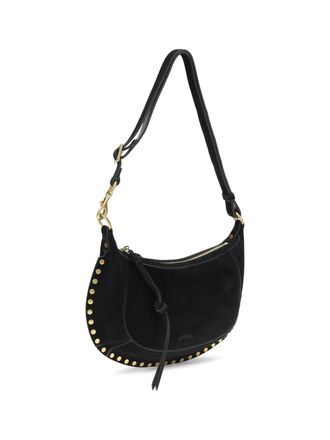 Isabel Marant Womens Oskan Moon Shoulder Bag Black Calf Leather Bos Taurus